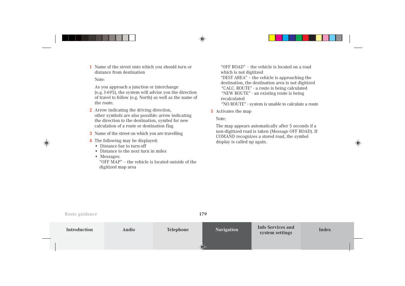 Mercedes-Benz S-Class 2002 COMAND Manual User Manual | Page 181 / 251