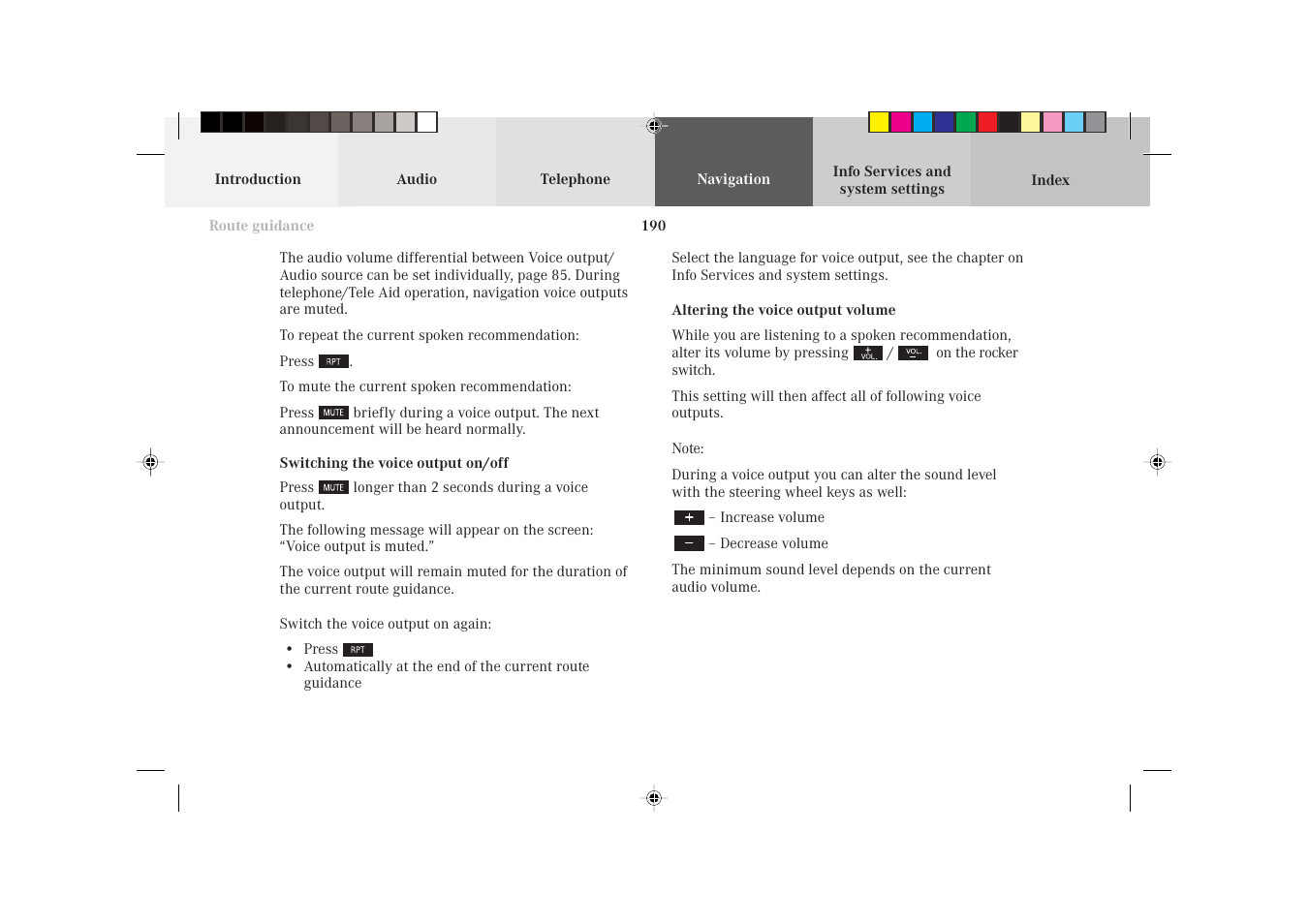 Mercedes-Benz S-Class 2002 COMAND Manual User Manual | Page 192 / 251