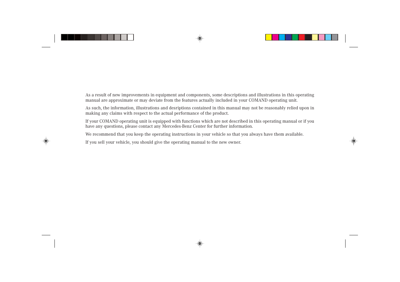 Mercedes-Benz S-Class 2002 COMAND Manual User Manual | Page 2 / 251