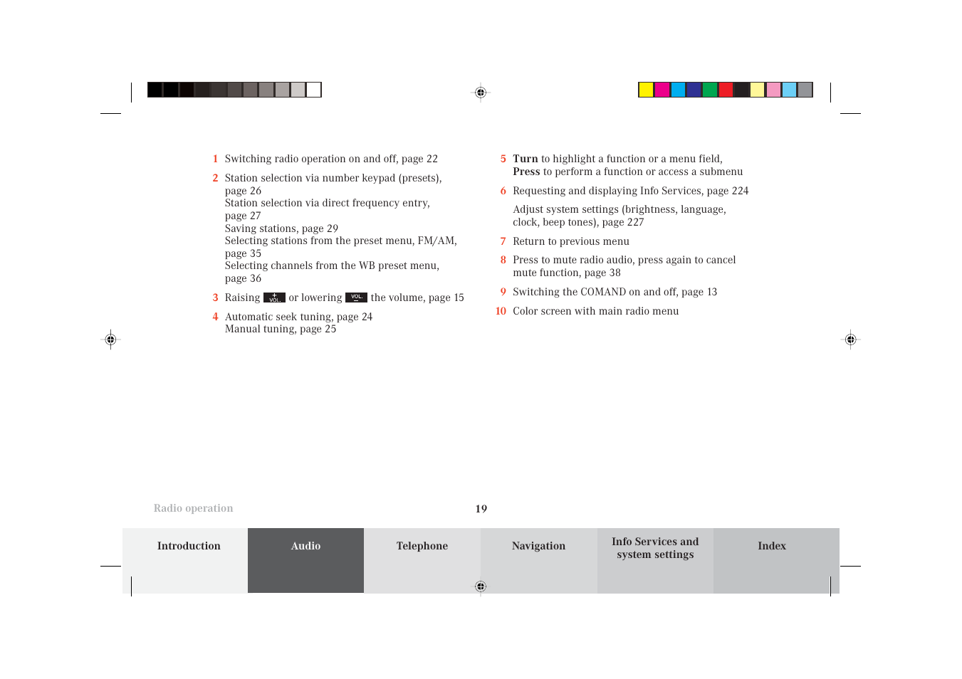 Mercedes-Benz S-Class 2002 COMAND Manual User Manual | Page 21 / 251