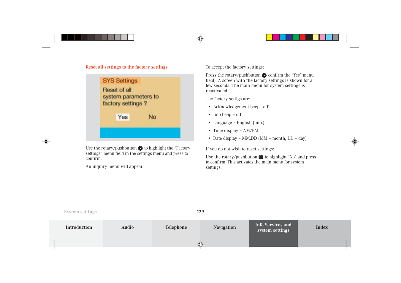 Mercedes-Benz S-Class 2002 COMAND Manual User Manual | Page 241 / 251