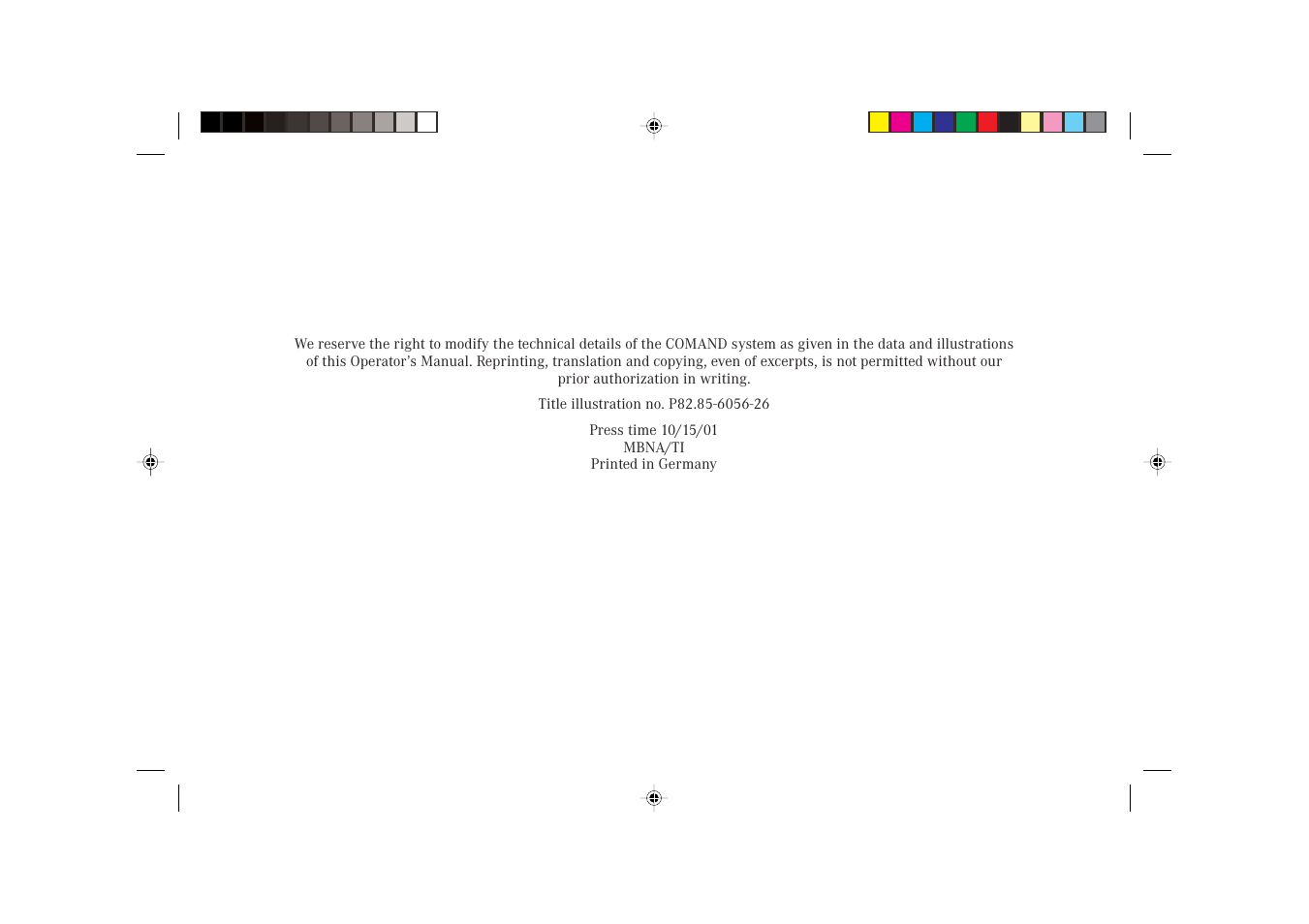 Mercedes-Benz S-Class 2002 COMAND Manual User Manual | Page 251 / 251