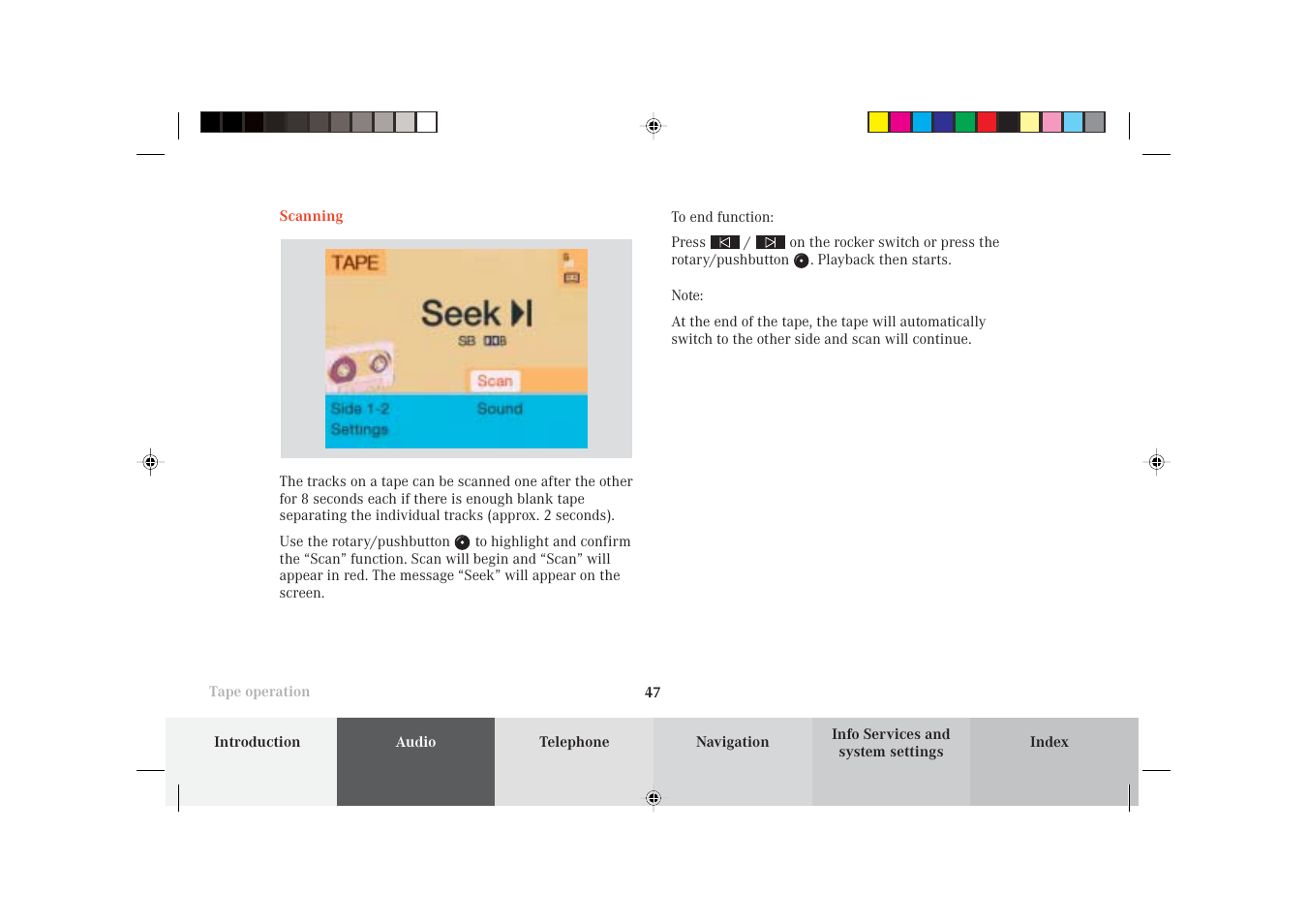 Mercedes-Benz S-Class 2002 COMAND Manual User Manual | Page 49 / 251