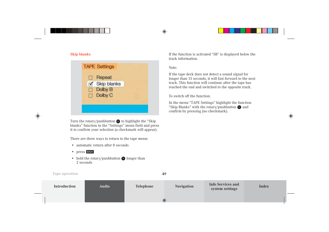 Mercedes-Benz S-Class 2002 COMAND Manual User Manual | Page 51 / 251