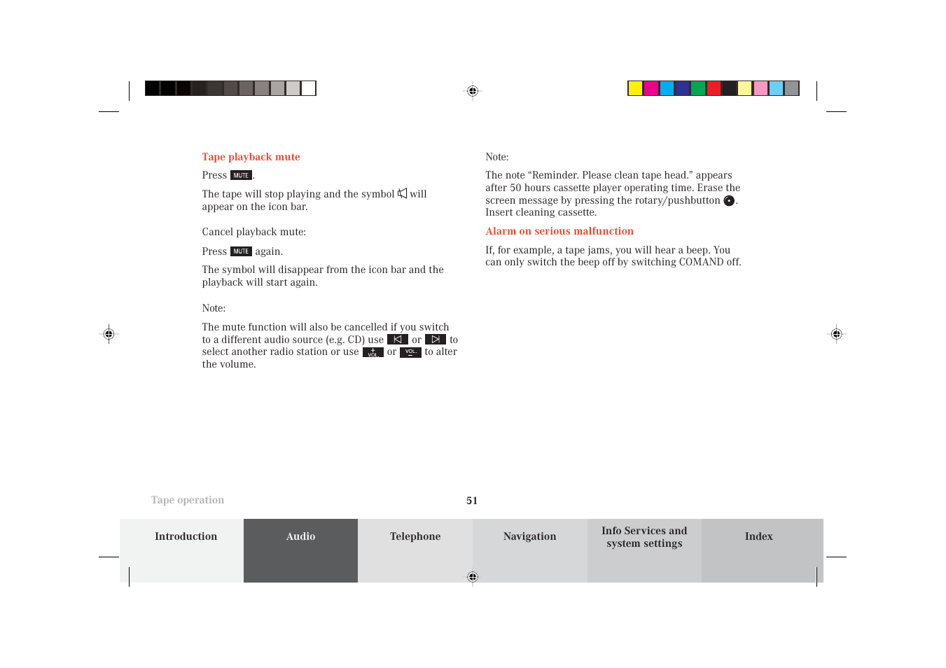 Mercedes-Benz S-Class 2002 COMAND Manual User Manual | Page 53 / 251