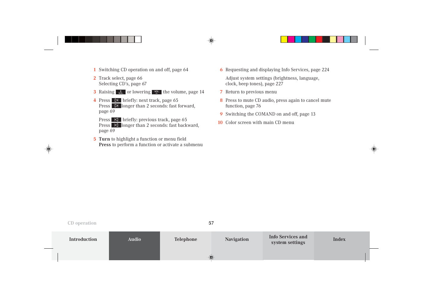 Mercedes-Benz S-Class 2002 COMAND Manual User Manual | Page 59 / 251