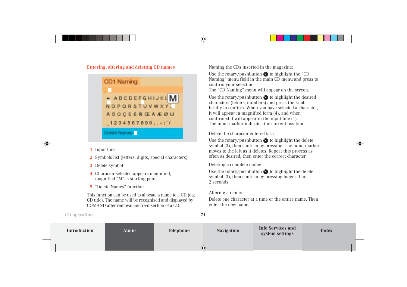 Mercedes-Benz S-Class 2002 COMAND Manual User Manual | Page 73 / 251