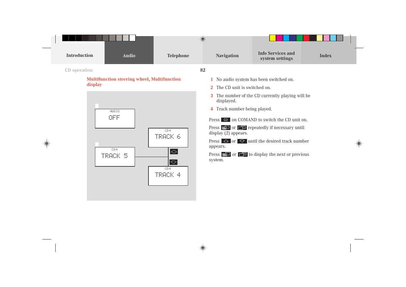 Mercedes-Benz S-Class 2002 COMAND Manual User Manual | Page 84 / 251