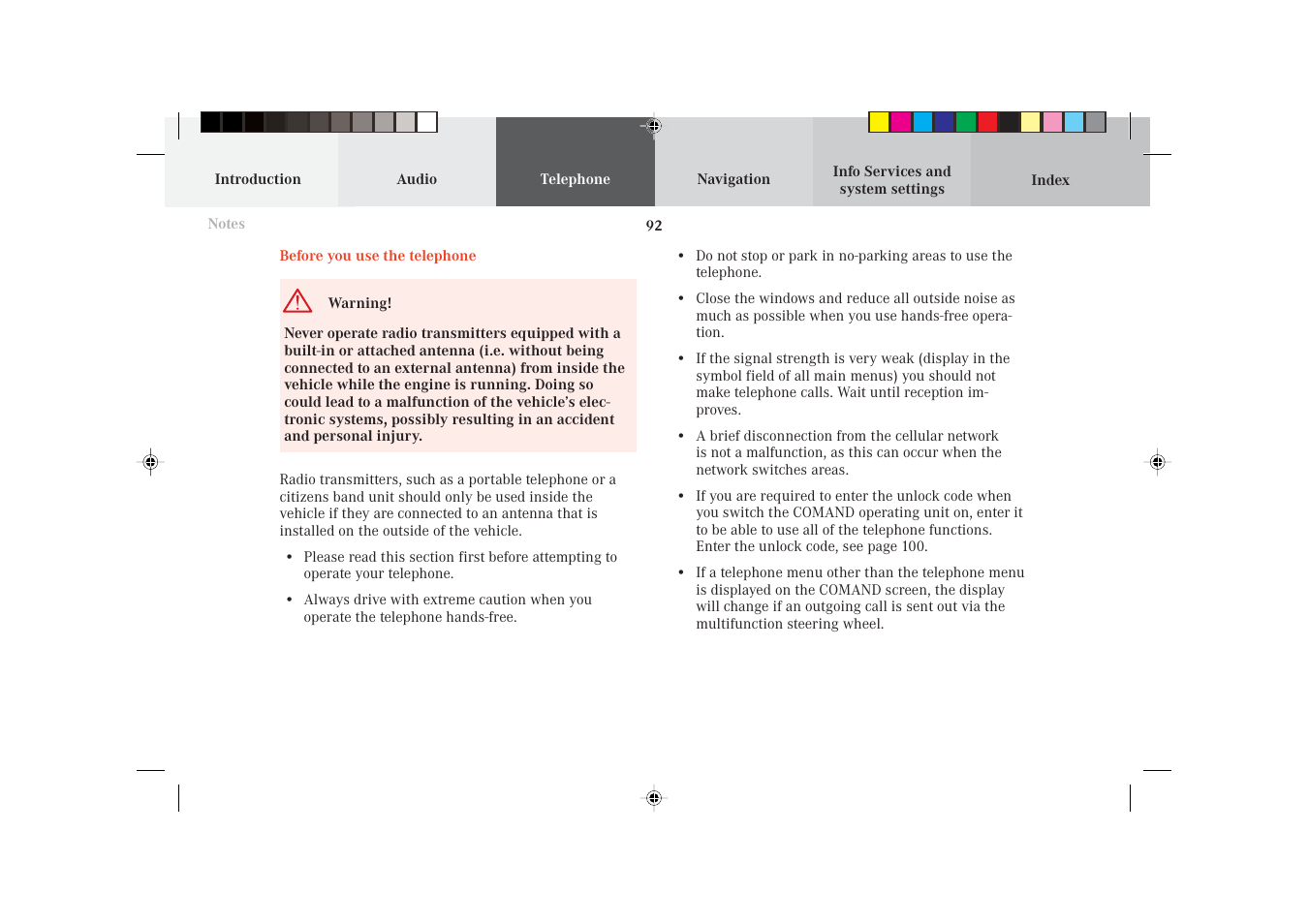 Mercedes-Benz S-Class 2002 COMAND Manual User Manual | Page 94 / 251