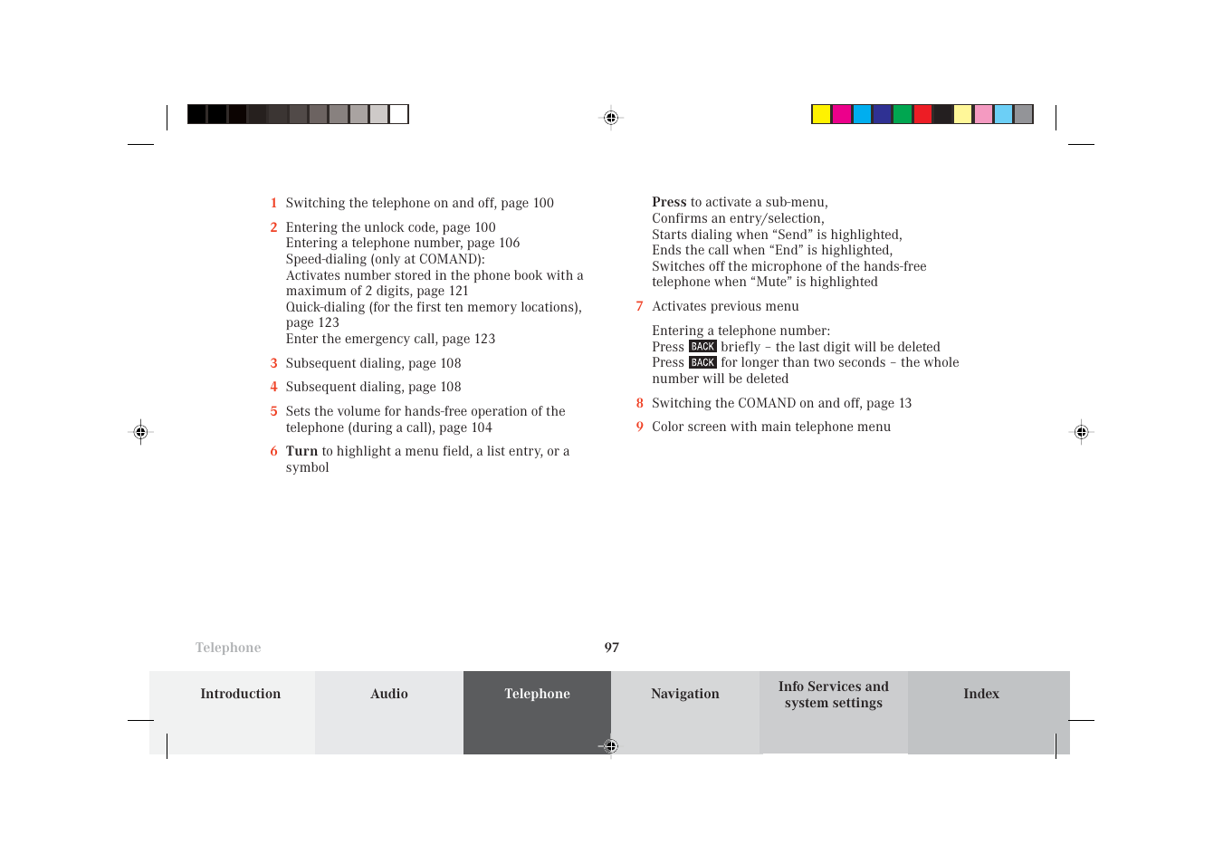 Mercedes-Benz S-Class 2002 COMAND Manual User Manual | Page 99 / 251