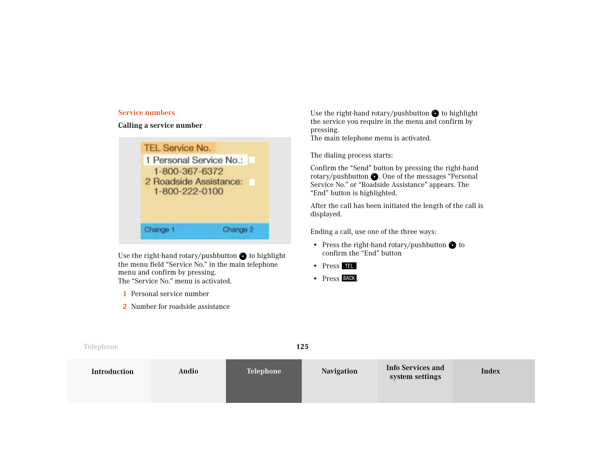 Mercedes-Benz C-Class 2001 COMAND Manual User Manual | Page 127 / 231