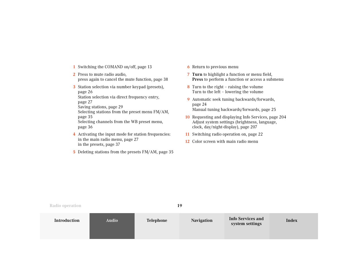 Mercedes-Benz C-Class 2001 COMAND Manual User Manual | Page 21 / 231