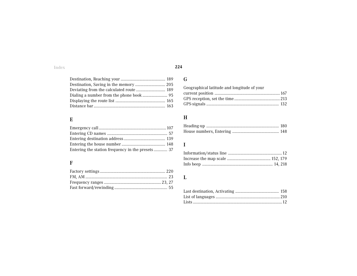 Mercedes-Benz C-Class 2001 COMAND Manual User Manual | Page 226 / 231