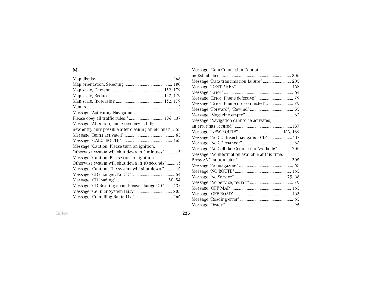 Mercedes-Benz C-Class 2001 COMAND Manual User Manual | Page 227 / 231