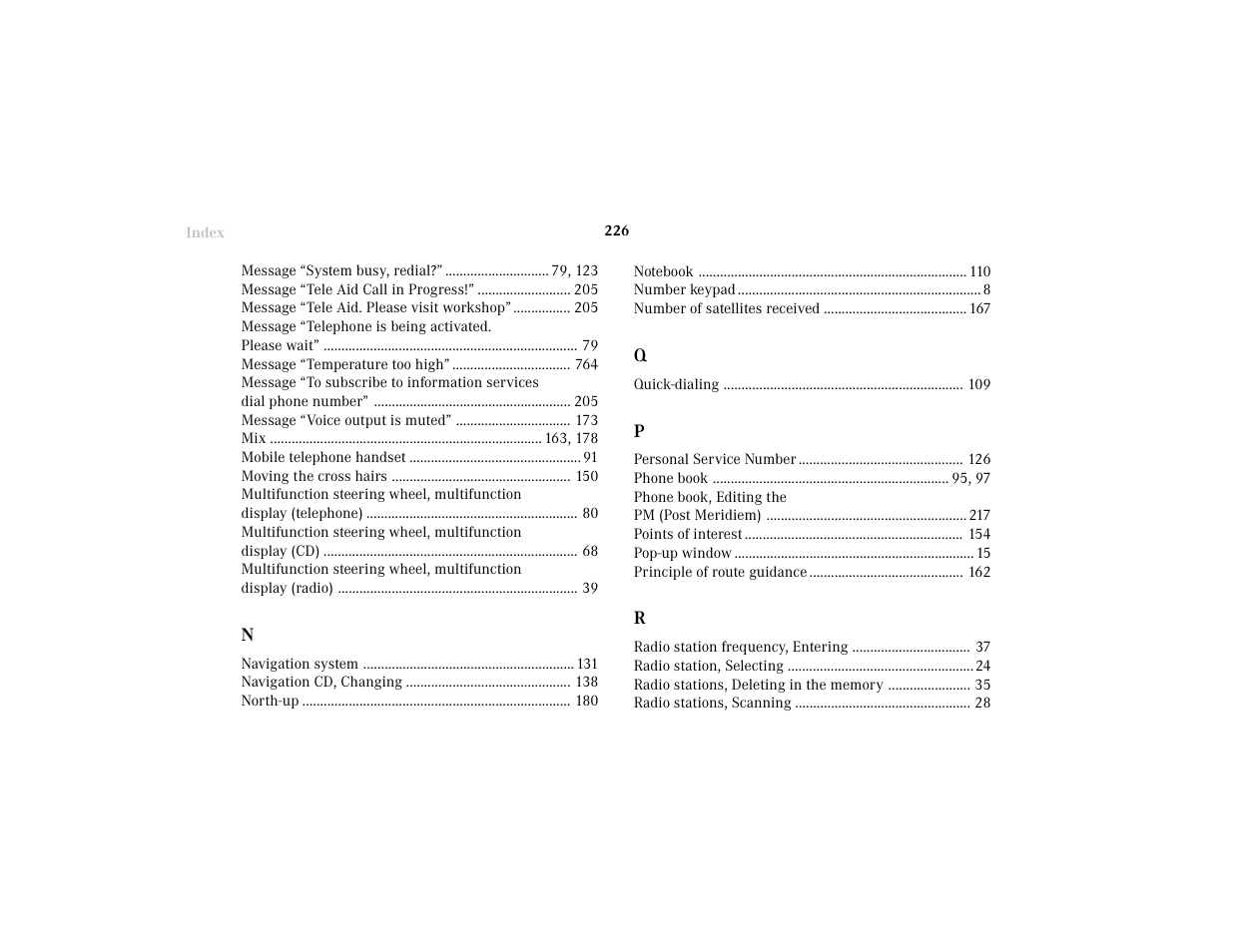 Mercedes-Benz C-Class 2001 COMAND Manual User Manual | Page 228 / 231