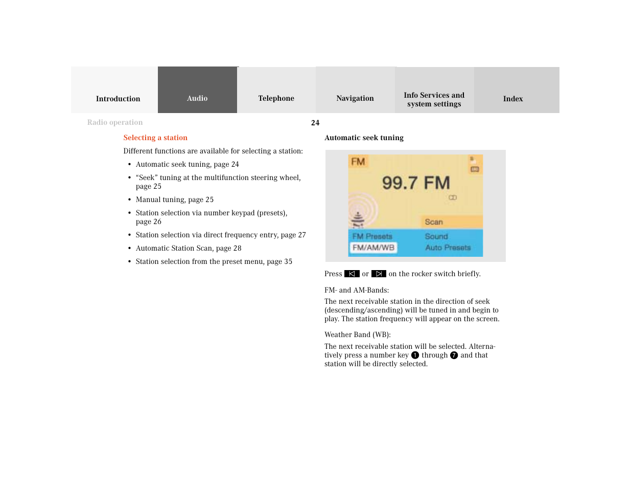 Mercedes-Benz C-Class 2001 COMAND Manual User Manual | Page 26 / 231