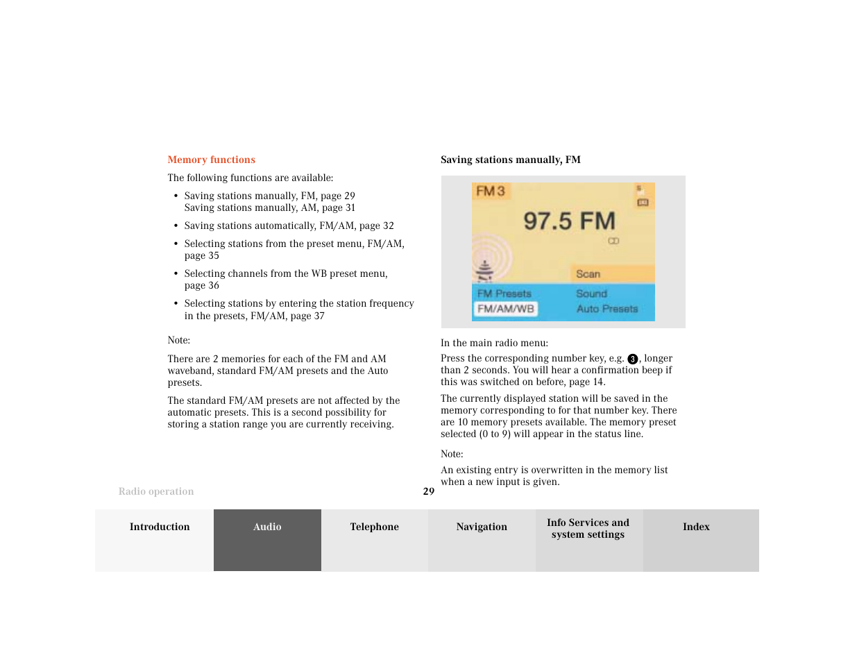 Mercedes-Benz C-Class 2001 COMAND Manual User Manual | Page 31 / 231