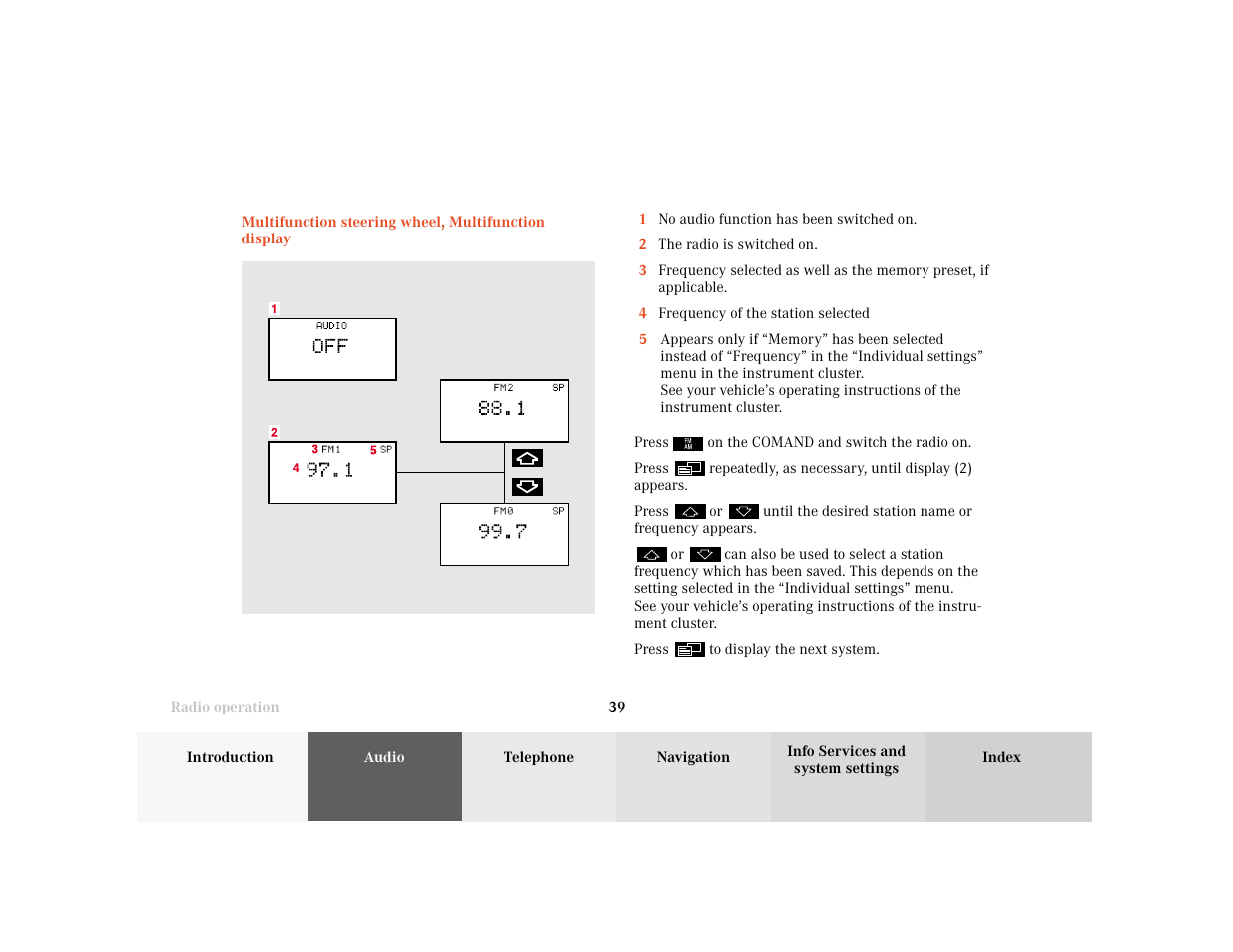 Mercedes-Benz C-Class 2001 COMAND Manual User Manual | Page 41 / 231