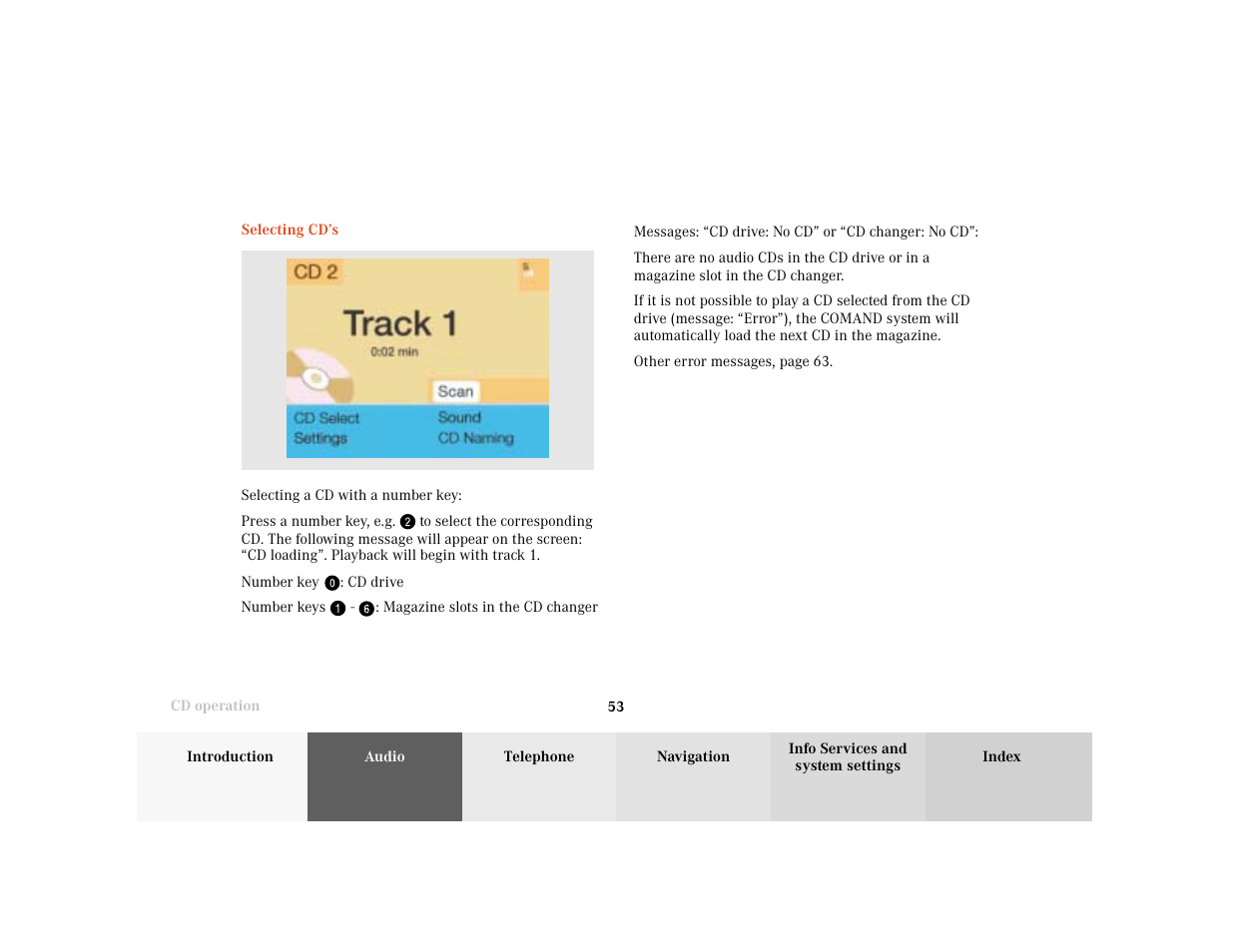 Mercedes-Benz C-Class 2001 COMAND Manual User Manual | Page 55 / 231