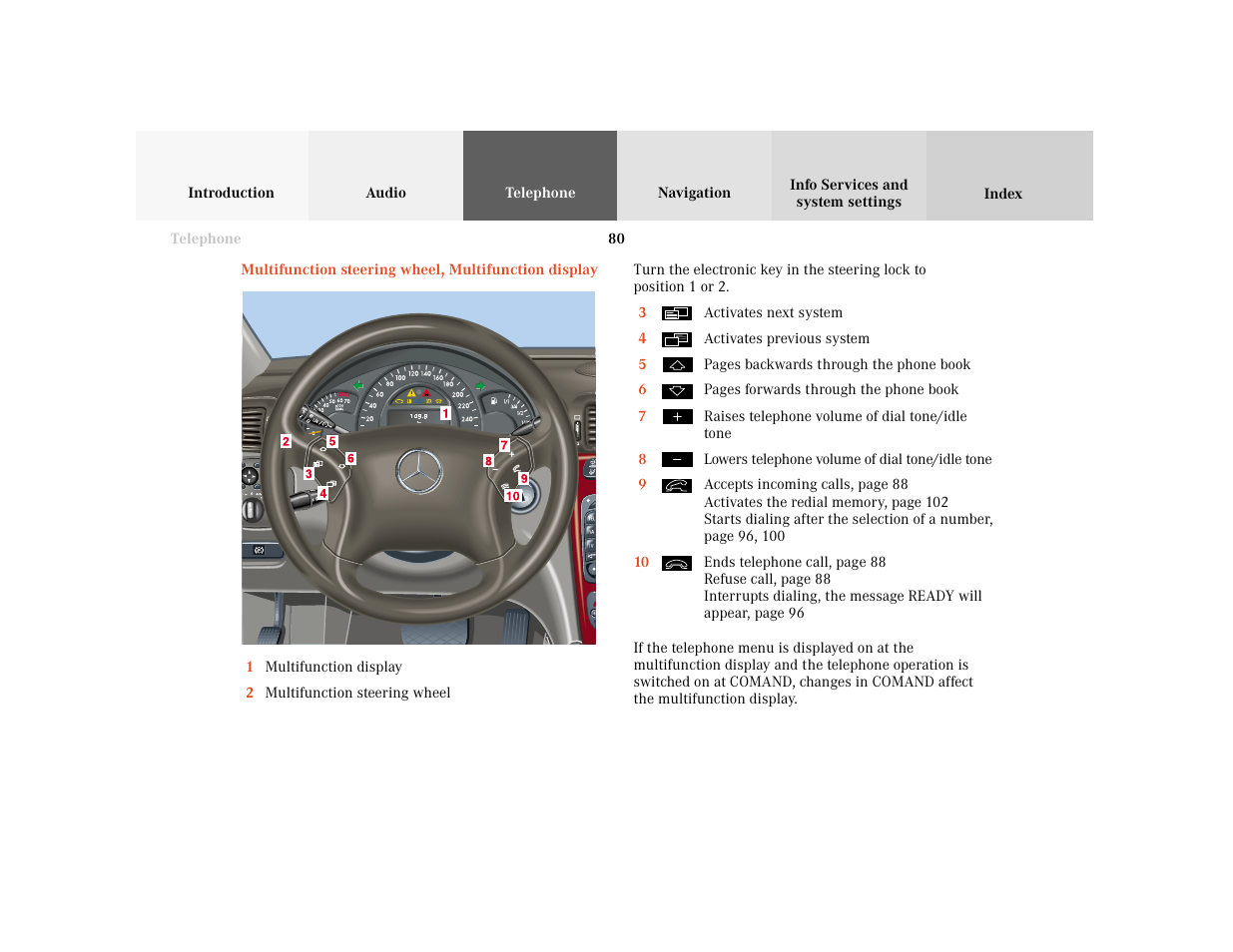 Mercedes-Benz C-Class 2001 COMAND Manual User Manual | Page 82 / 231
