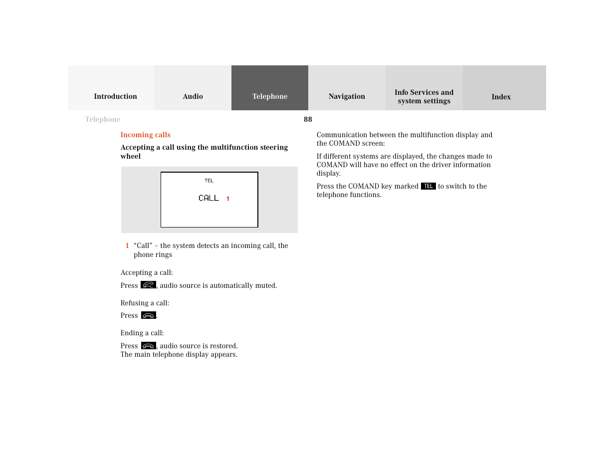 Mercedes-Benz C-Class 2001 COMAND Manual User Manual | Page 90 / 231