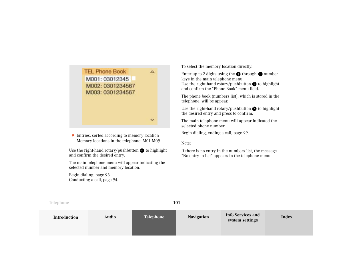 Mercedes-Benz E-Wagon 2001 COMAND Manual User Manual | Page 103 / 231