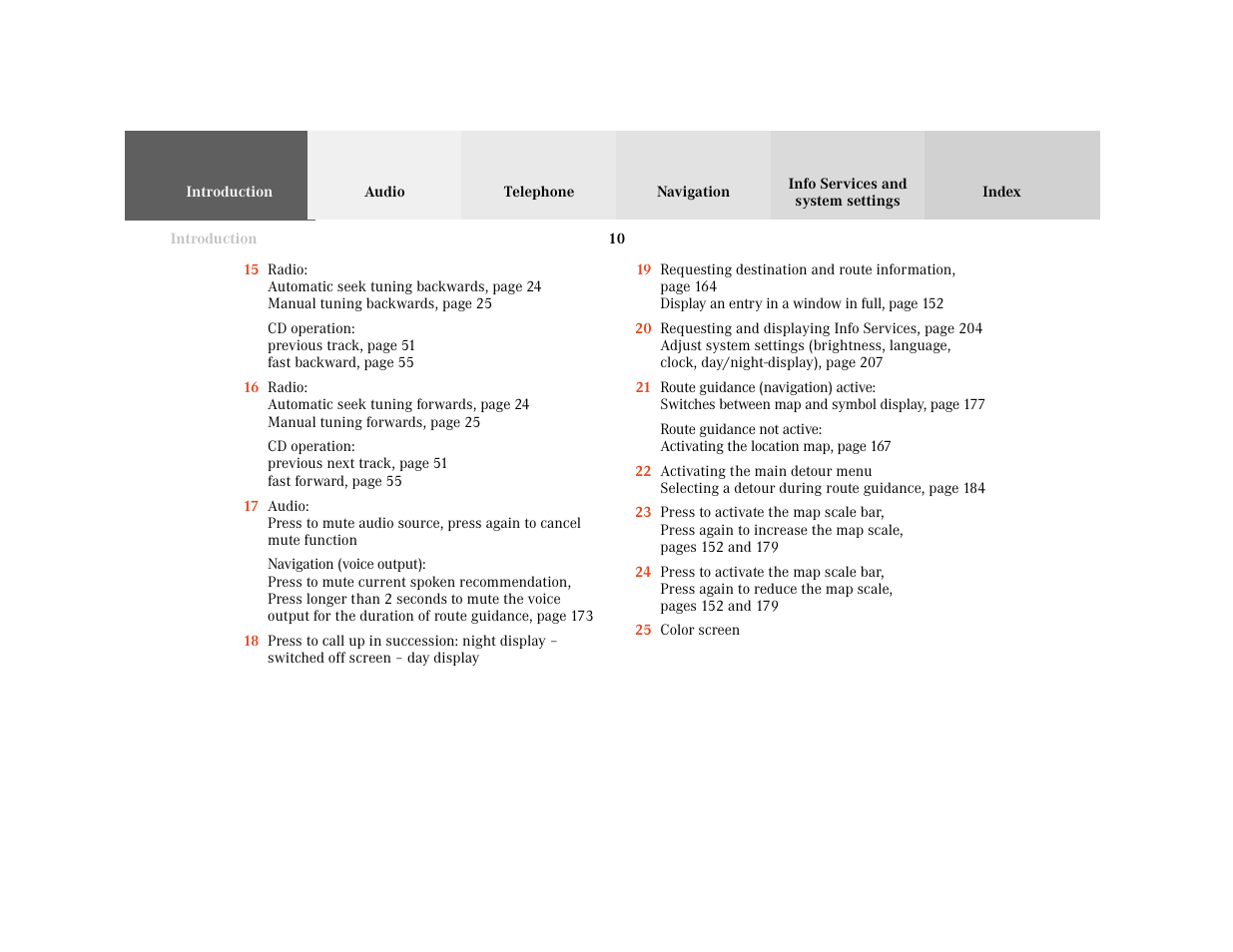 Mercedes-Benz E-Wagon 2001 COMAND Manual User Manual | Page 12 / 231