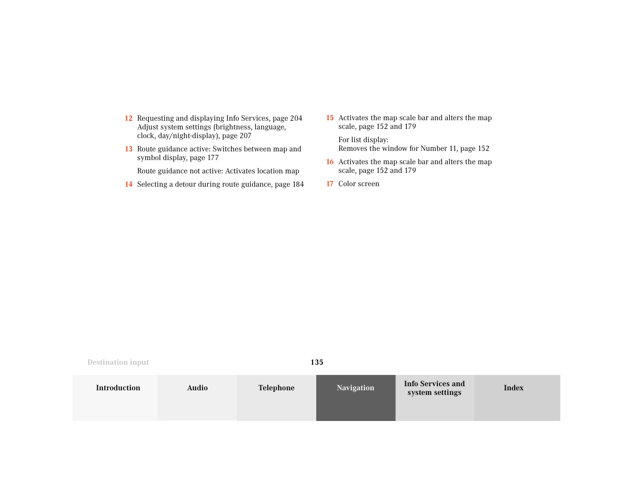 Mercedes-Benz E-Wagon 2001 COMAND Manual User Manual | Page 137 / 231