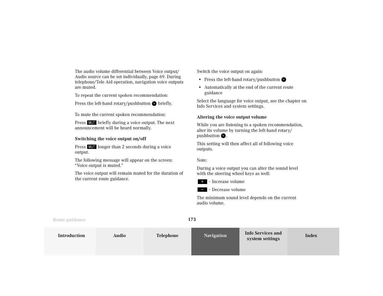 Mercedes-Benz E-Wagon 2001 COMAND Manual User Manual | Page 175 / 231