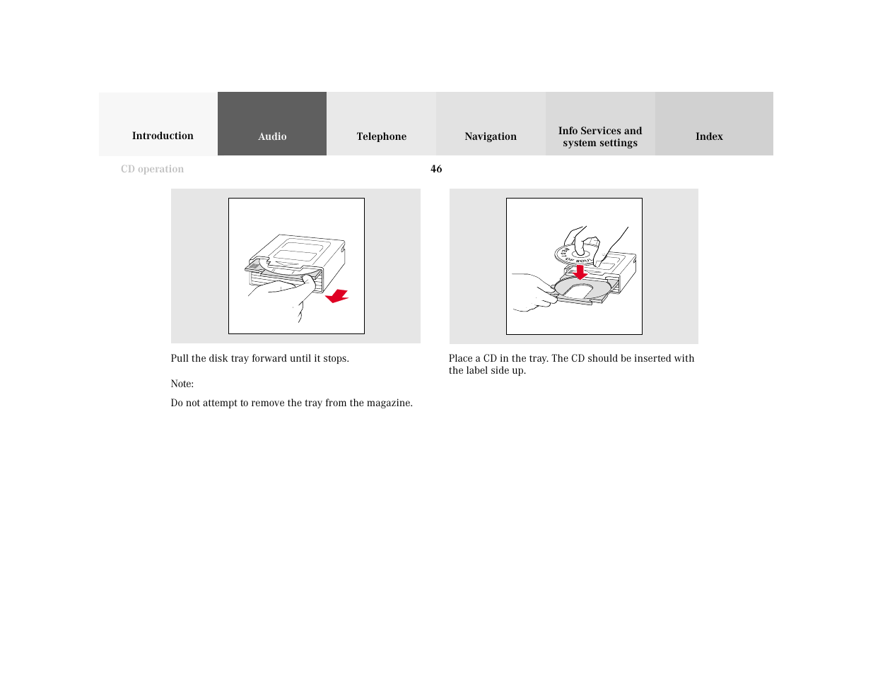 Mercedes-Benz E-Wagon 2001 COMAND Manual User Manual | Page 48 / 231