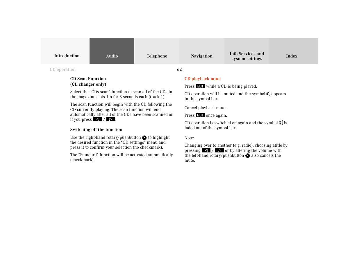 Mercedes-Benz E-Wagon 2001 COMAND Manual User Manual | Page 64 / 231