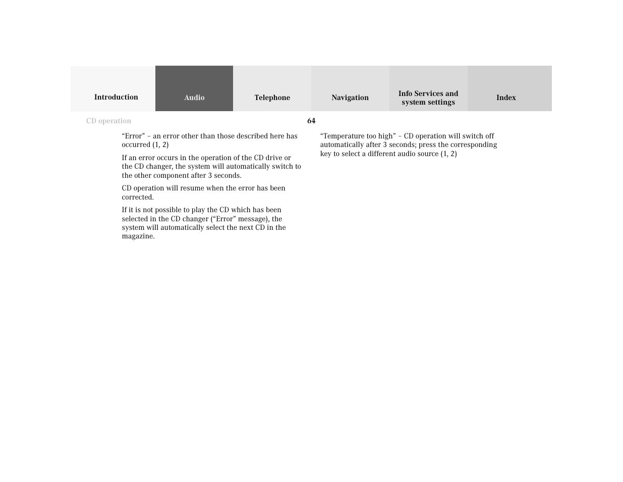 Mercedes-Benz E-Wagon 2001 COMAND Manual User Manual | Page 66 / 231