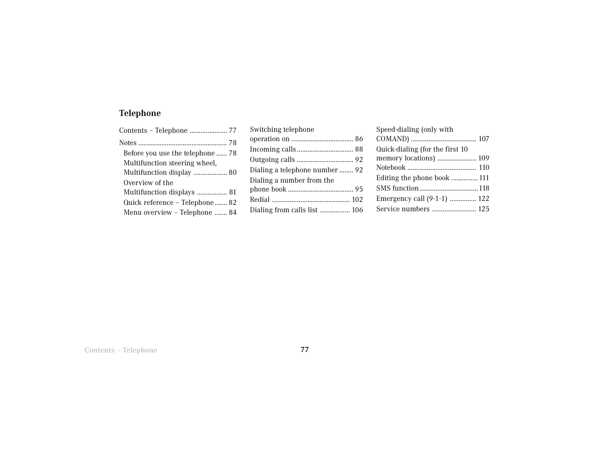 Mercedes-Benz E-Wagon 2001 COMAND Manual User Manual | Page 79 / 231