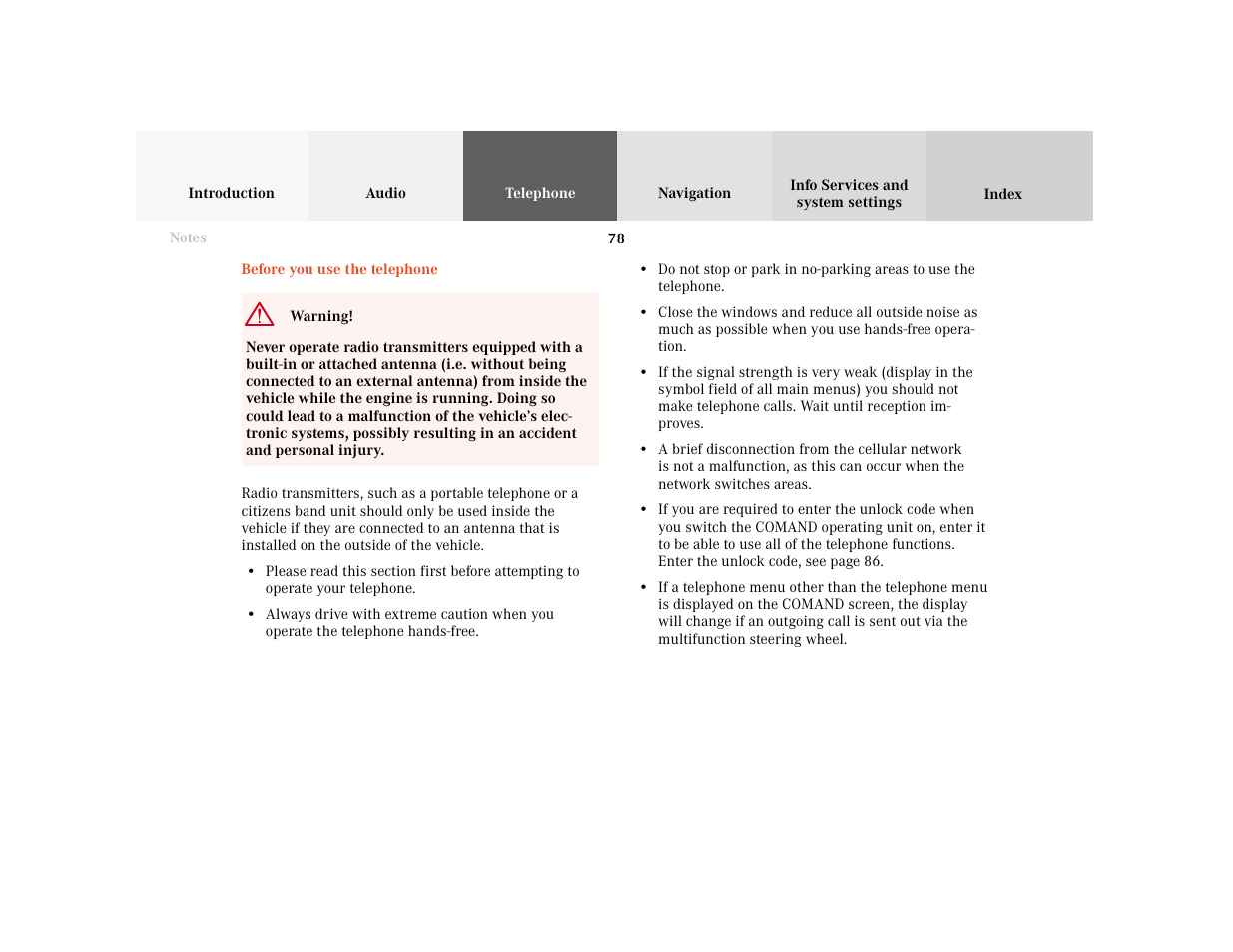 Mercedes-Benz E-Wagon 2001 COMAND Manual User Manual | Page 80 / 231