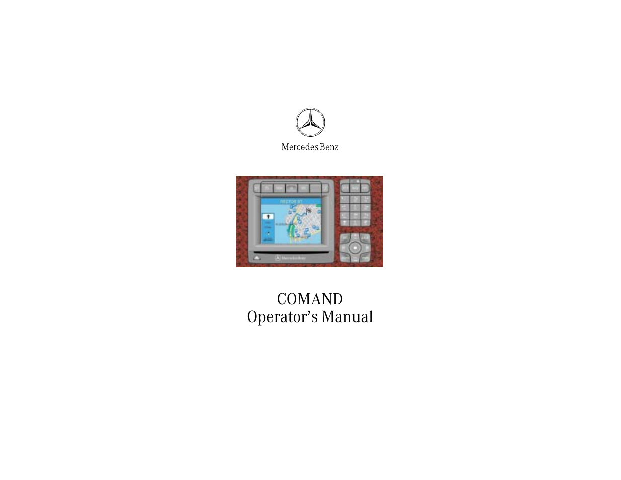 Mercedes-Benz CL-Class 2001 COMAND Manual User Manual | 243 pages