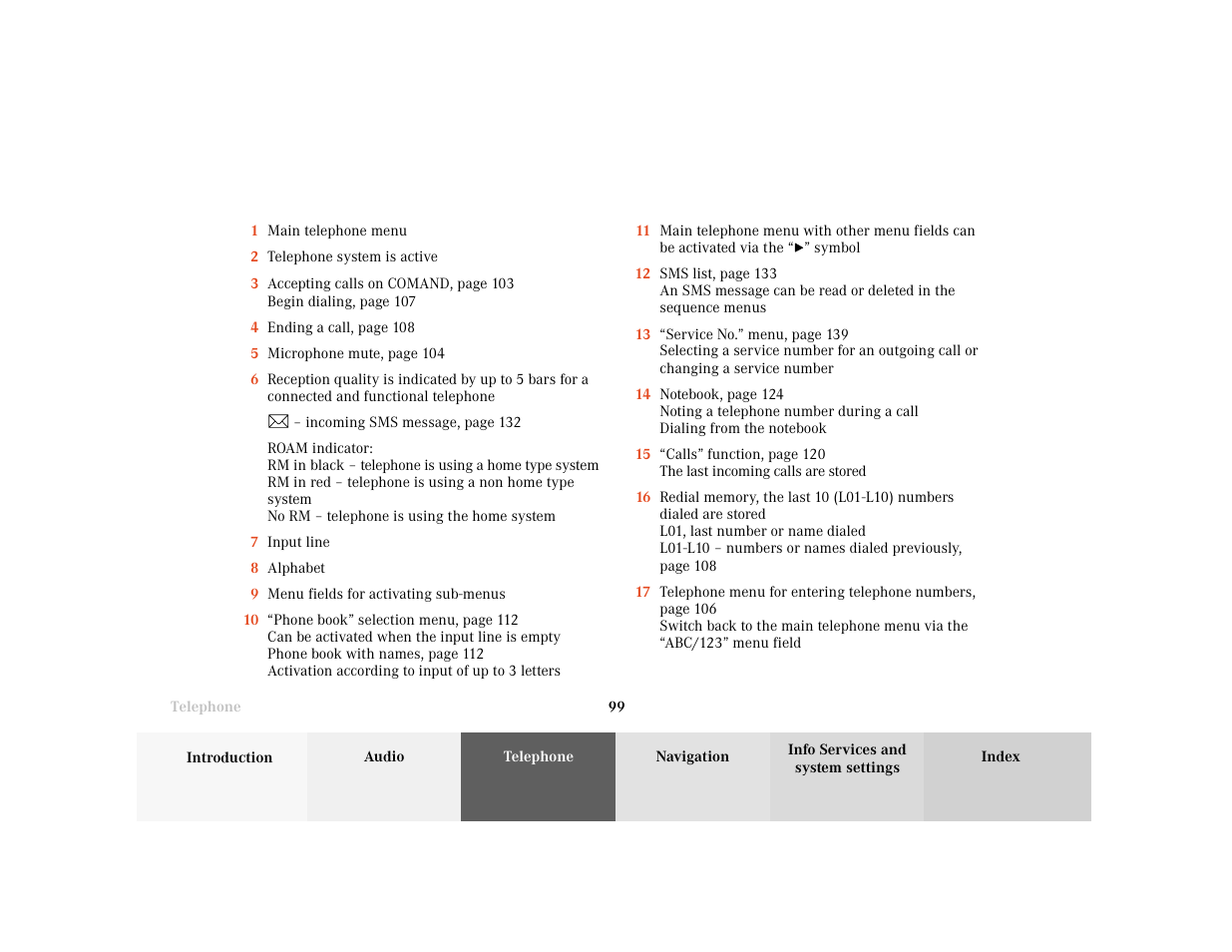 Mercedes-Benz CL-Class 2001 COMAND Manual User Manual | Page 101 / 243