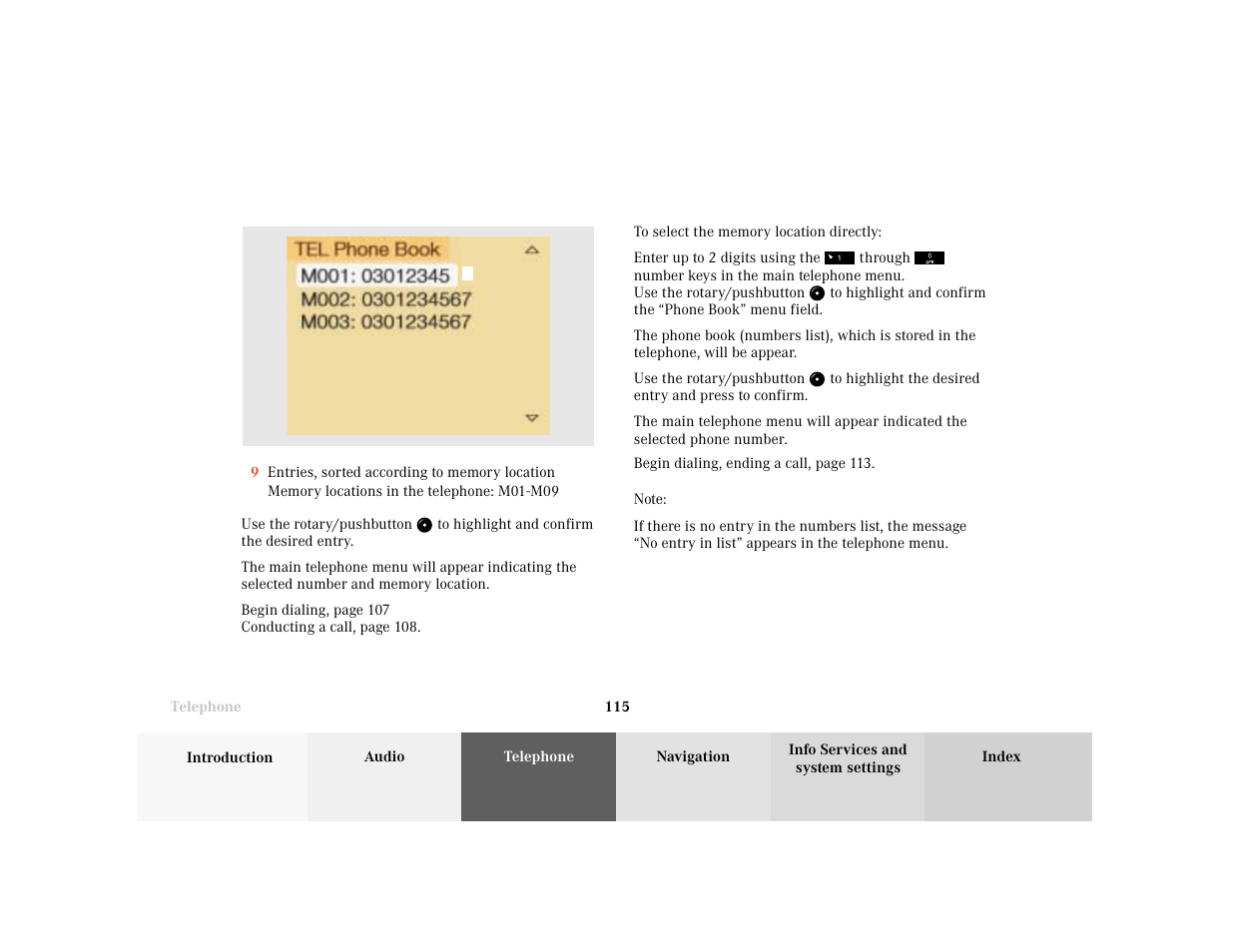 Mercedes-Benz CL-Class 2001 COMAND Manual User Manual | Page 117 / 243