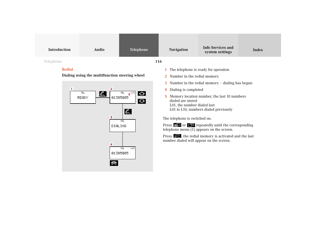 Mercedes-Benz CL-Class 2001 COMAND Manual User Manual | Page 118 / 243