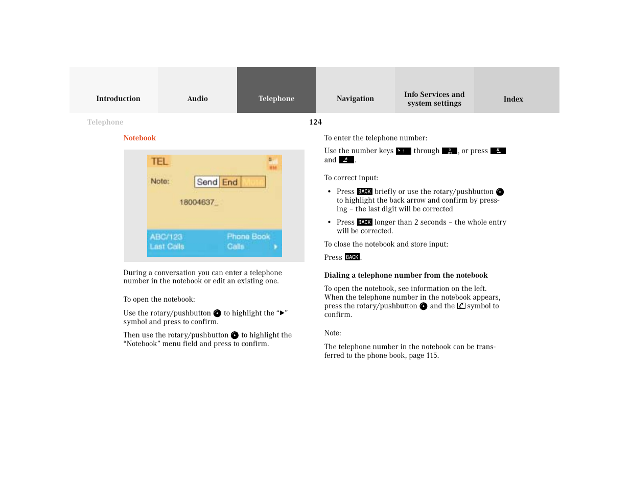 Mercedes-Benz CL-Class 2001 COMAND Manual User Manual | Page 126 / 243