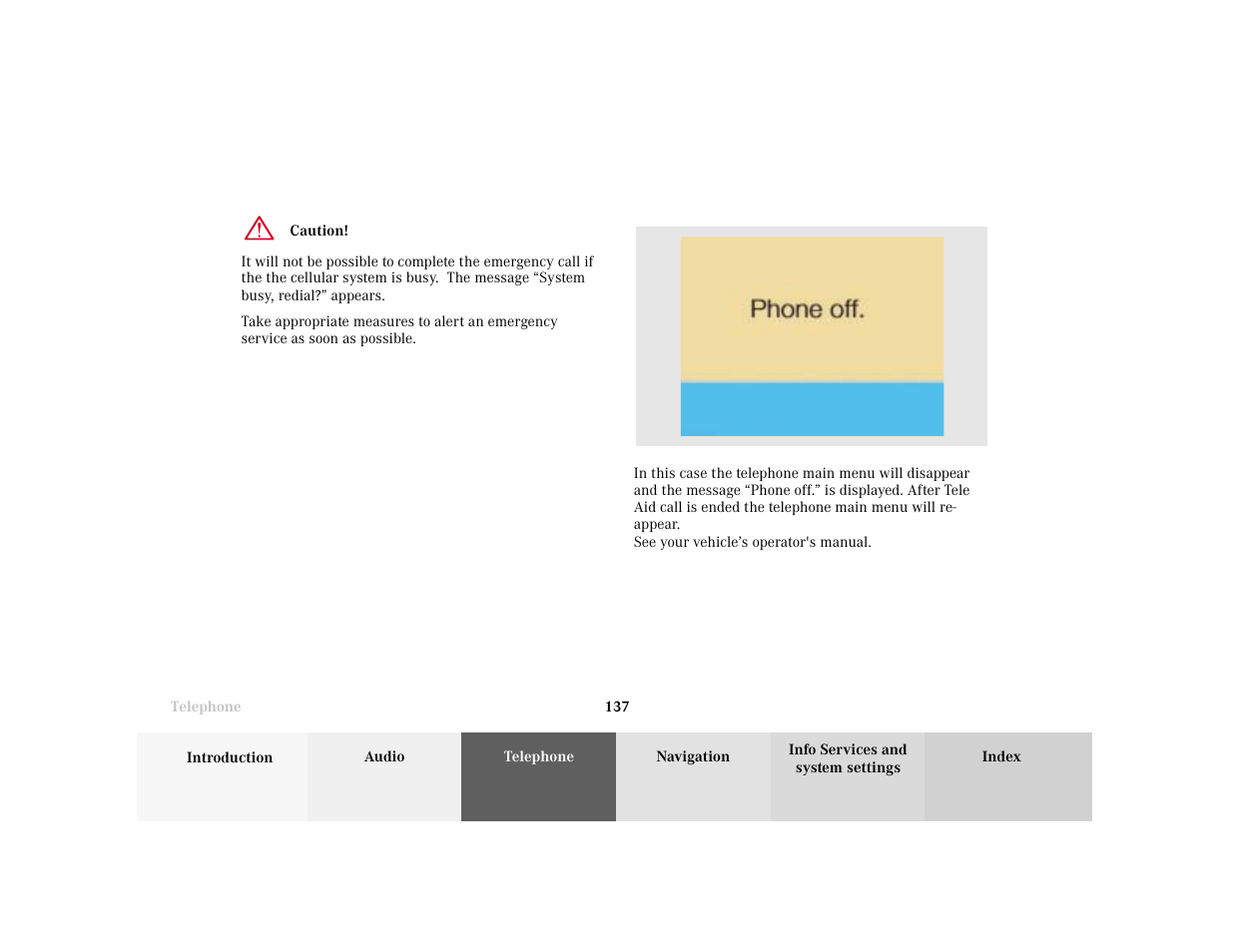 Mercedes-Benz CL-Class 2001 COMAND Manual User Manual | Page 139 / 243
