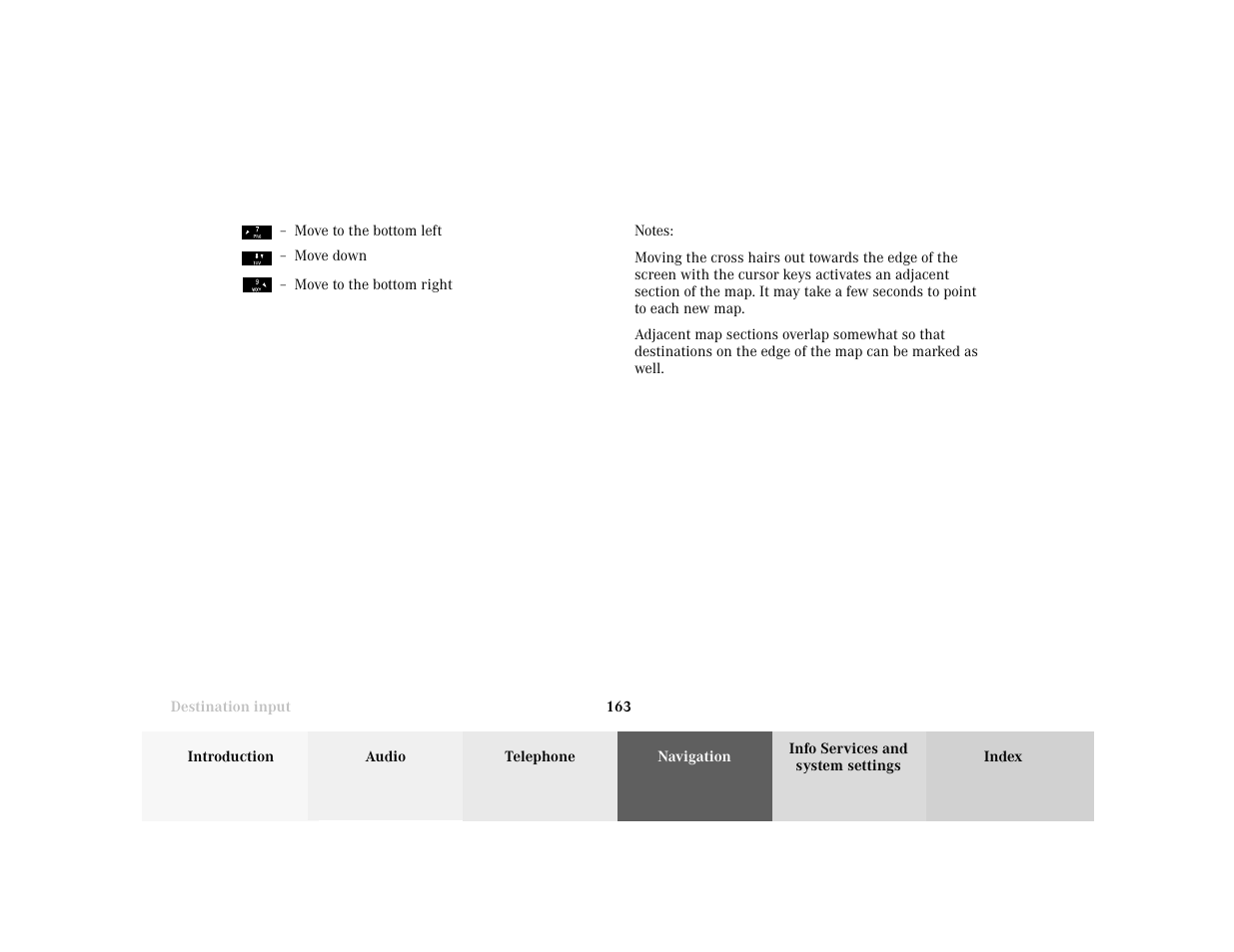 Mercedes-Benz CL-Class 2001 COMAND Manual User Manual | Page 165 / 243