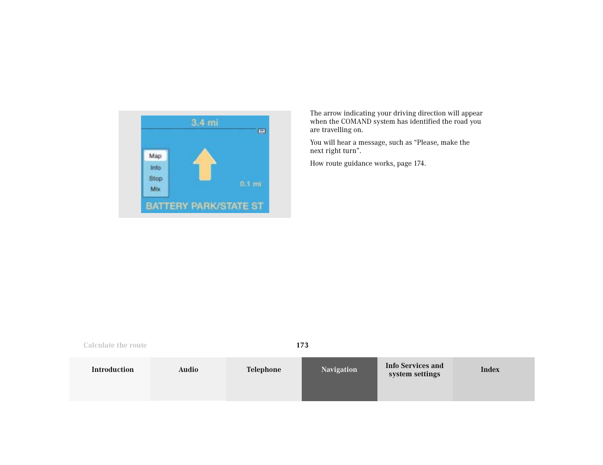 Mercedes-Benz CL-Class 2001 COMAND Manual User Manual | Page 175 / 243