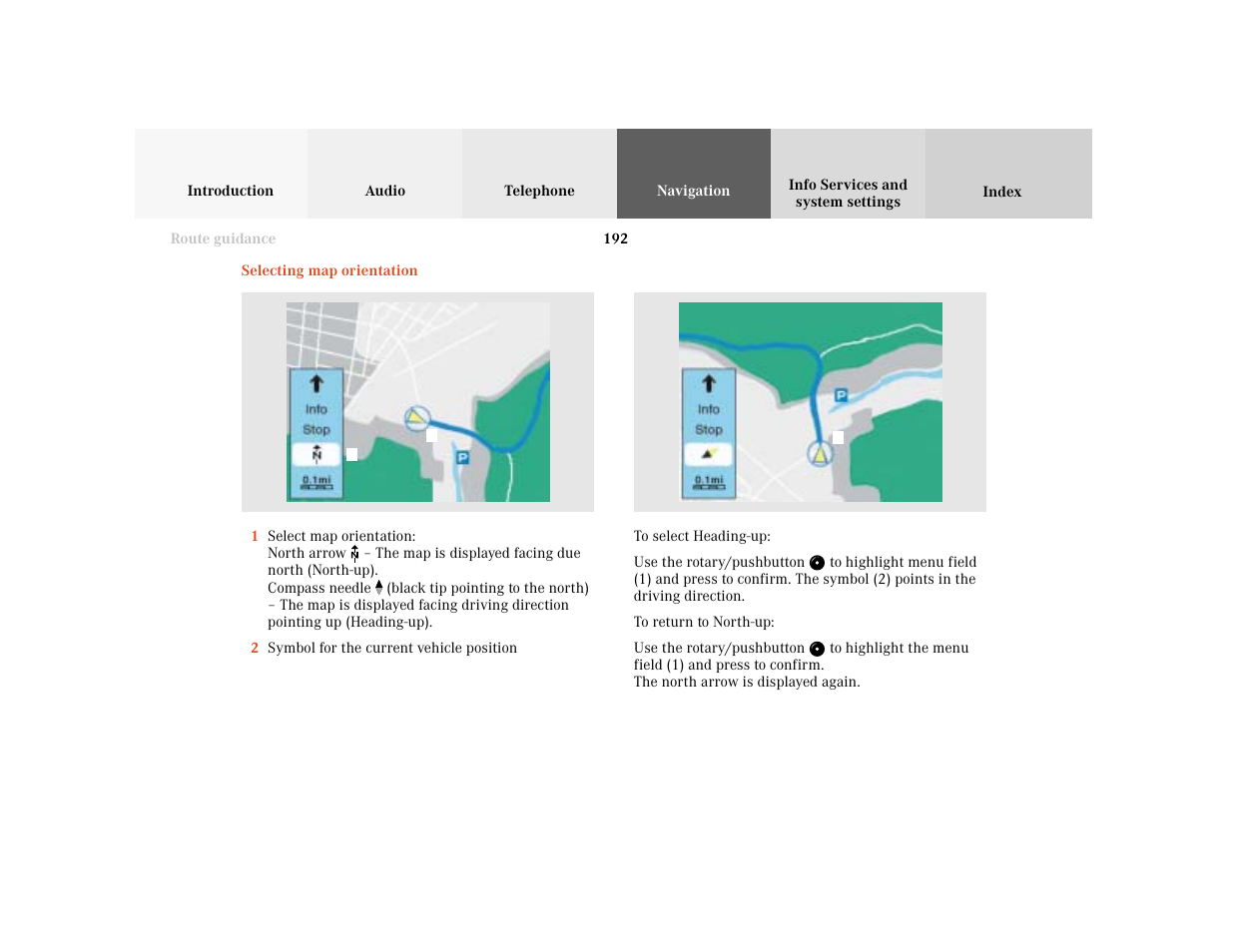 Mercedes-Benz CL-Class 2001 COMAND Manual User Manual | Page 194 / 243