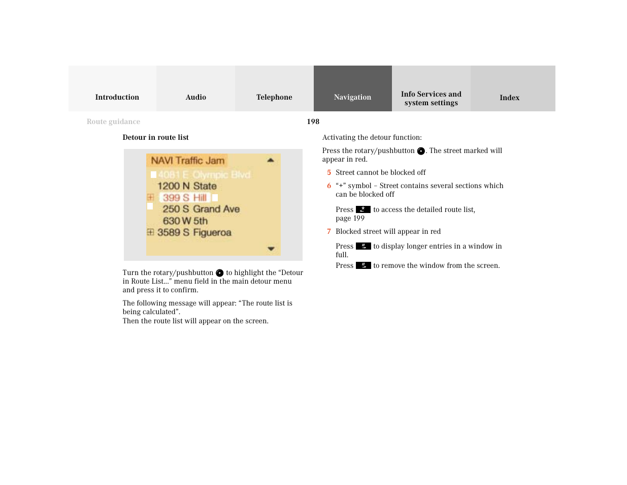 Mercedes-Benz CL-Class 2001 COMAND Manual User Manual | Page 200 / 243