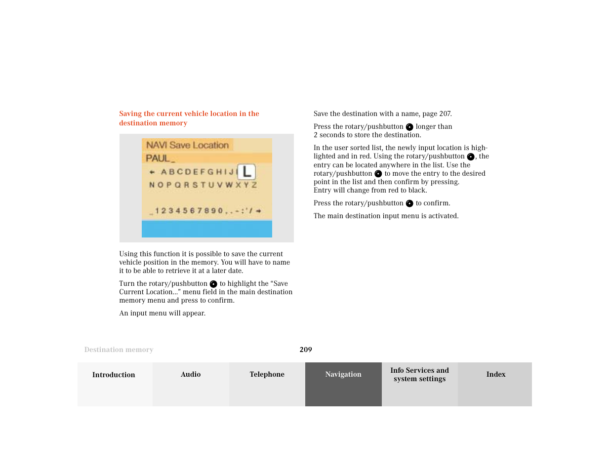 Mercedes-Benz CL-Class 2001 COMAND Manual User Manual | Page 211 / 243