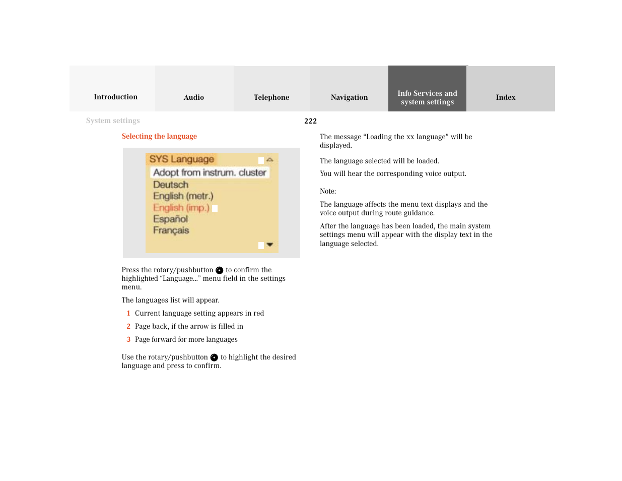 Mercedes-Benz CL-Class 2001 COMAND Manual User Manual | Page 224 / 243