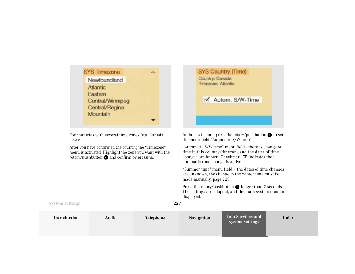 Mercedes-Benz CL-Class 2001 COMAND Manual User Manual | Page 229 / 243