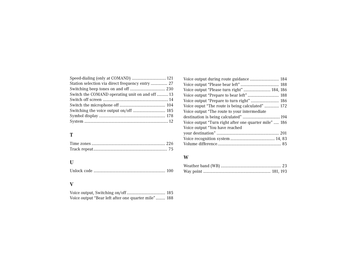 Mercedes-Benz CL-Class 2001 COMAND Manual User Manual | Page 242 / 243