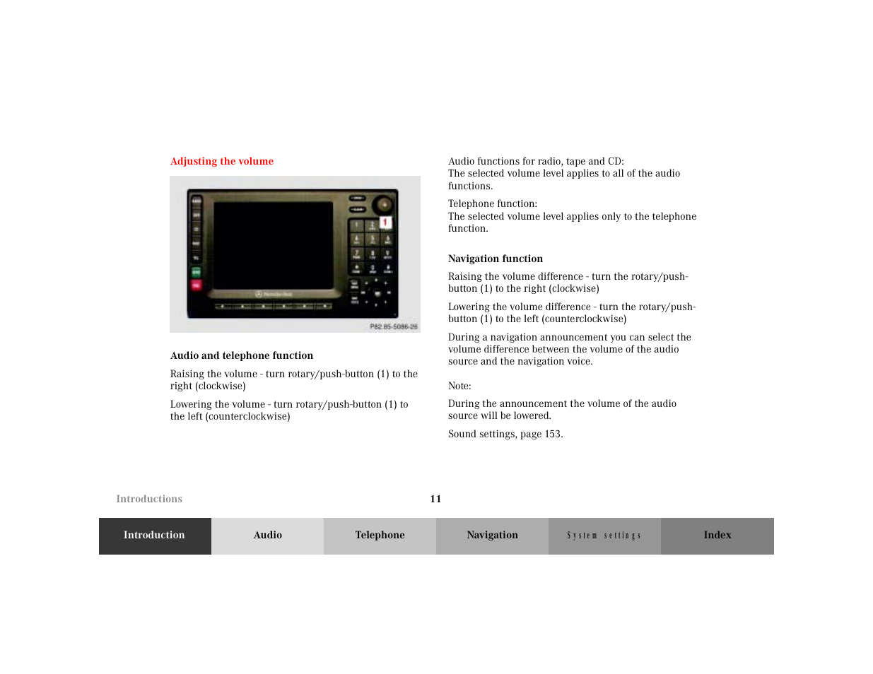 Mercedes-Benz M-Class 2001 COMAND Manual User Manual | Page 13 / 164