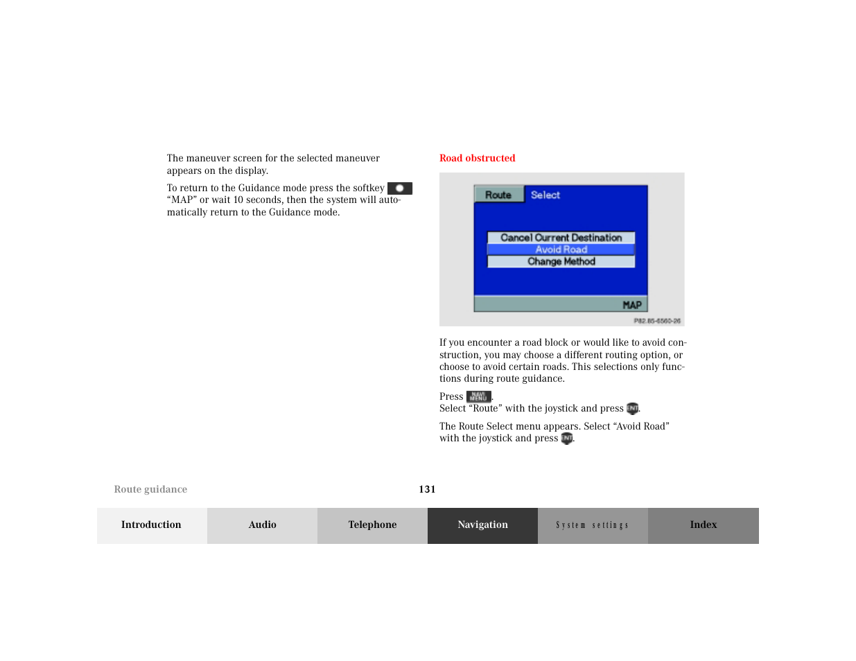 Mercedes-Benz M-Class 2001 COMAND Manual User Manual | Page 133 / 164